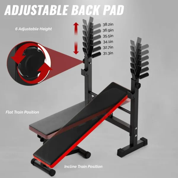 Foldable Bench Press Fitness Equipment