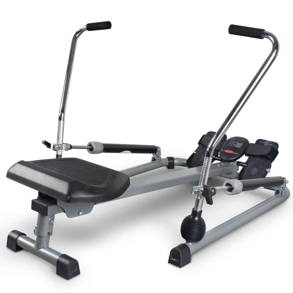 Foldable Rowing Machine for Home Use with LCD Monitor